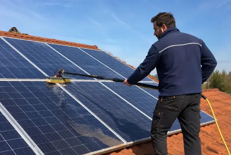 Nettoyage et entretien de panneaux solaires à Puyoô